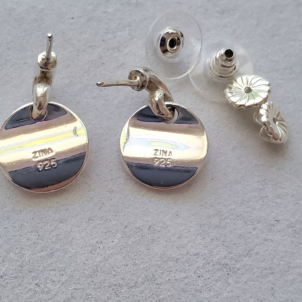 ZINA Sterling Charm Dangle Earrings - Picture 12 of 14